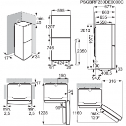 Frigorífico Combinado AEG ORC8M361EE