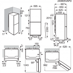Frigorífico Combinado Electrolux LNT6ME36W2