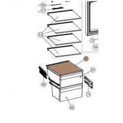 Prateleira do Refrigerador para Frigorifico Hisense