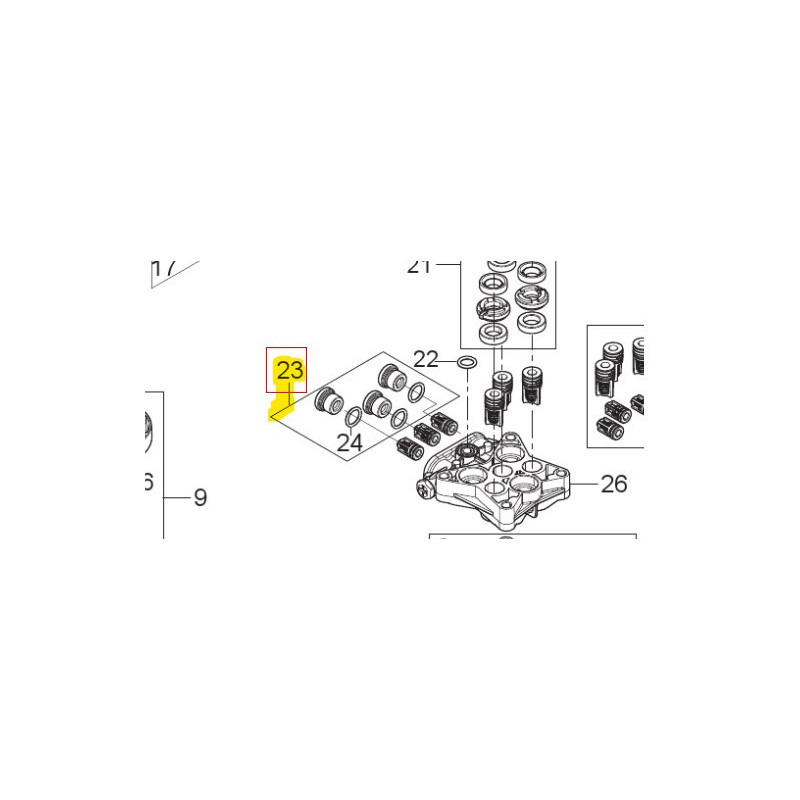 PRESSURE VALVE PLUG KIT Nilfisk