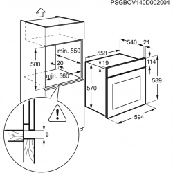 Forno Electrolux KOHHH00BX3