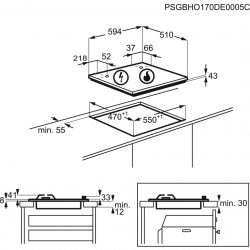 Placa Electrolux KGS6404SX