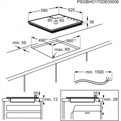 Placa Electrolux EHF6547FOK